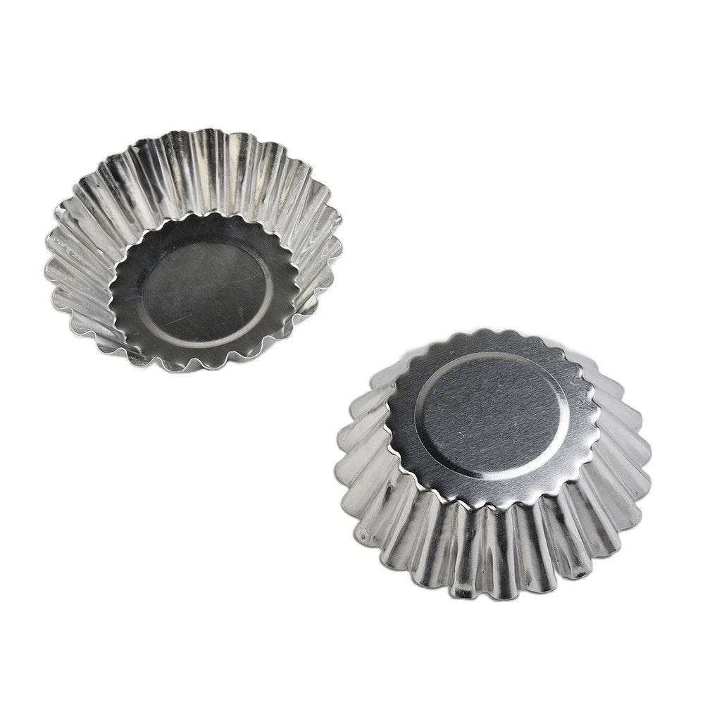 20Pcs Egg Tart Aluminum Cupcake Molds for Baking