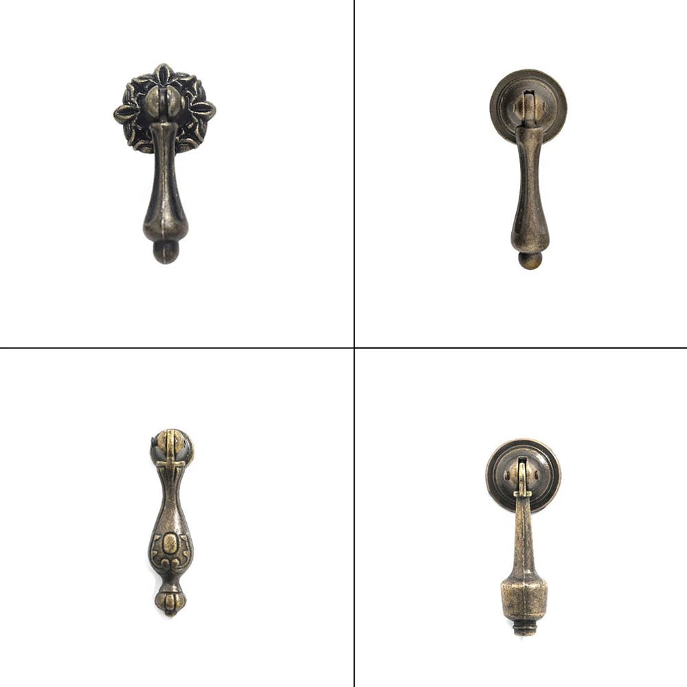 2/5/10Pcs Vintage Furniture Door Pull Handle Cupboard Drawer Knob Cabinet Pulls