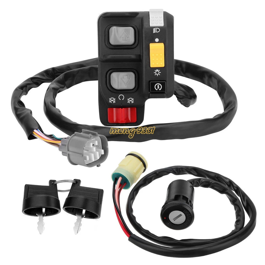 Handlebar Switch & Ignition Key Switch for Honda Rancher 400 TRX400FA/FGA (2004–2007)