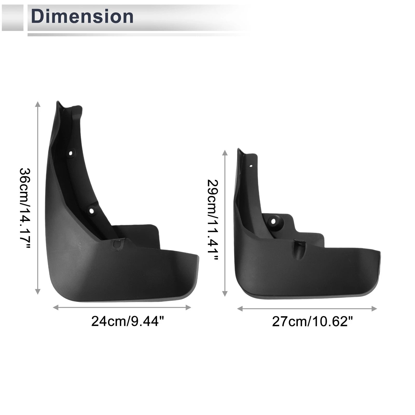 Mud Flaps Splash Guards 1 Set Replacement for Audi Q7 (2020–2023)