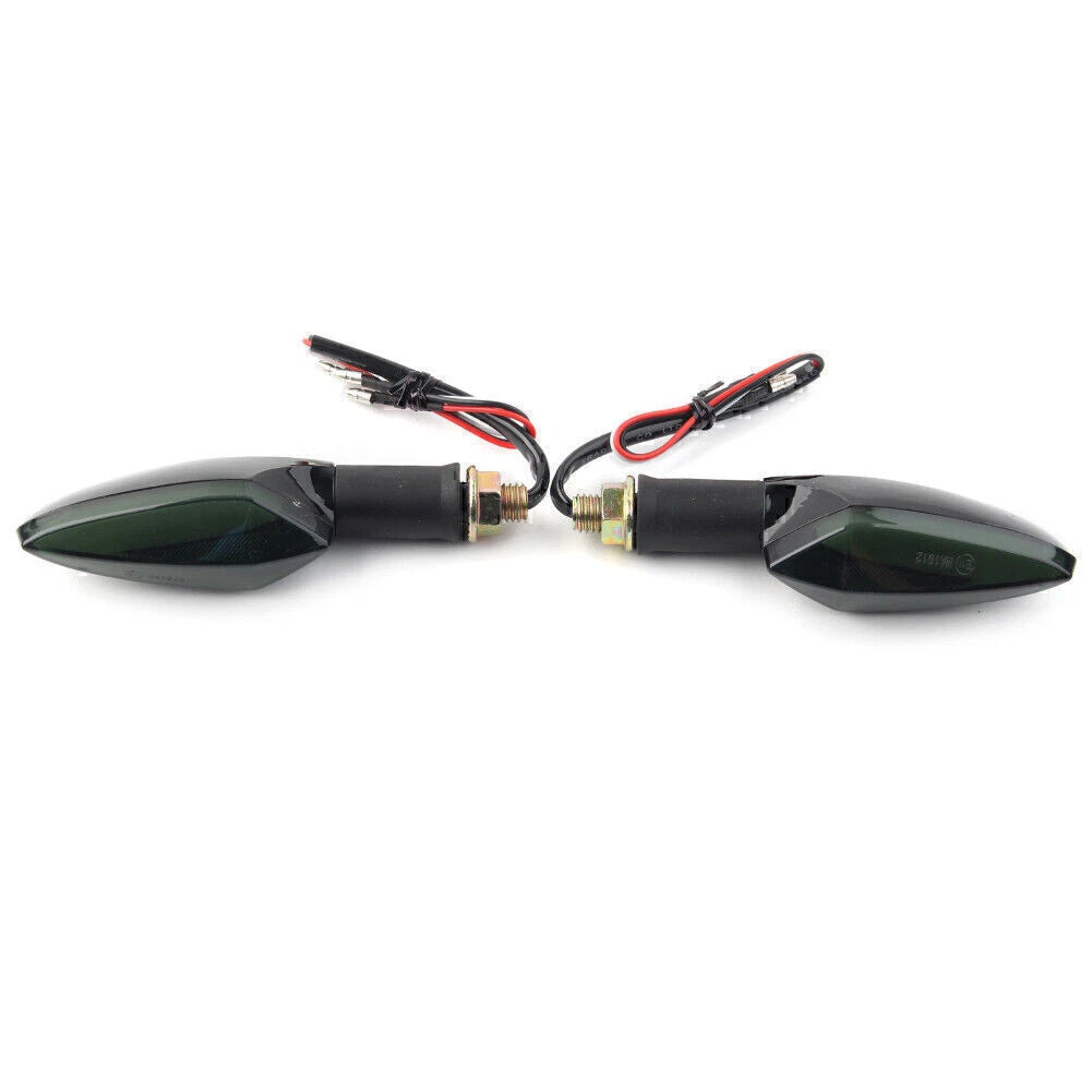 1 Pair LED Flash Turn Signal Lights for Universal Motorcycle (12V)
