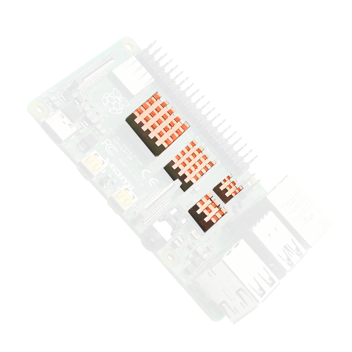 4Pcs Cooler Heat Sink Kit for Raspberry Pi 4 Model B (2019–Present)