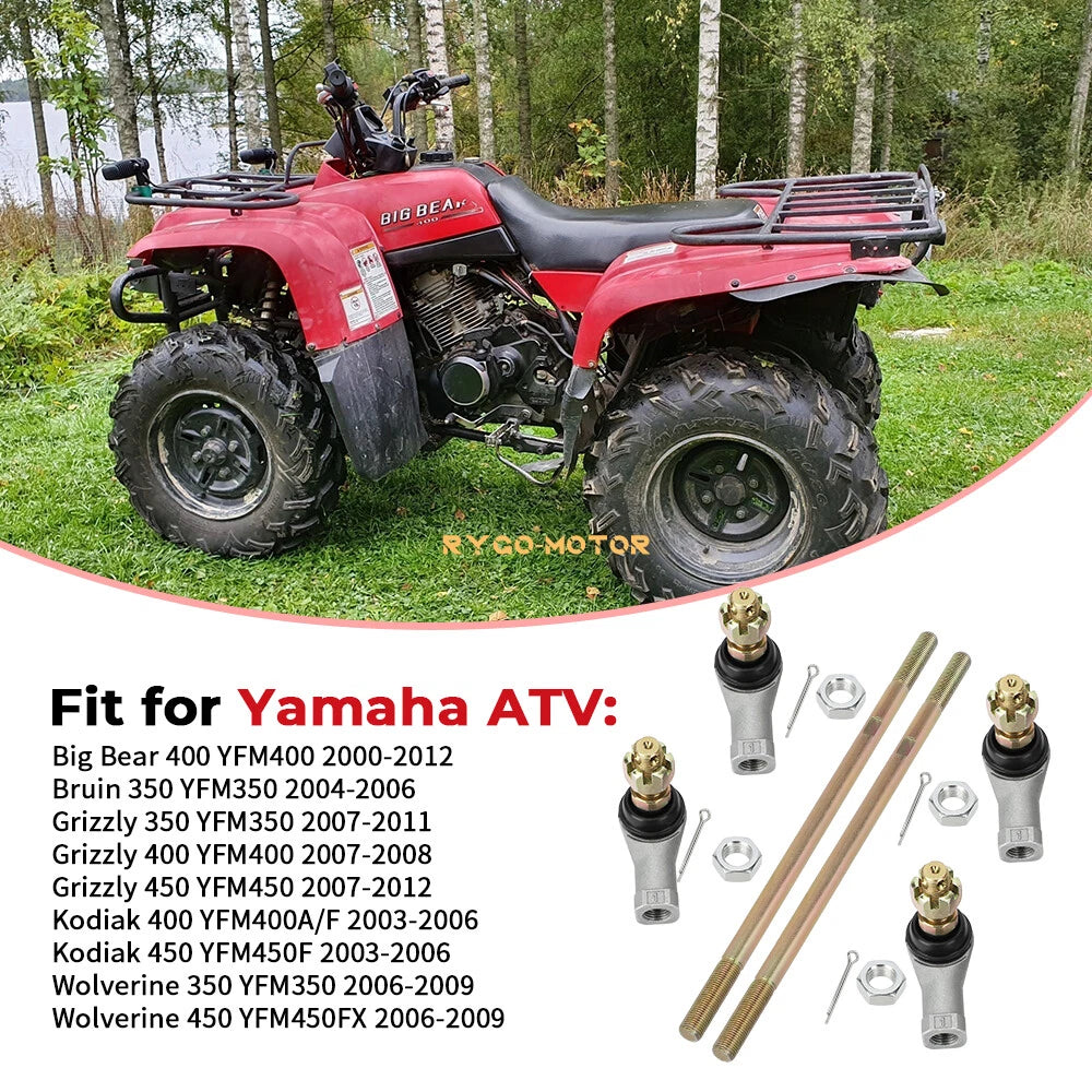 2 Tie Rod Sets for Yamaha Grizzly 350 IRS 4WD YFM350 (2007–2011)