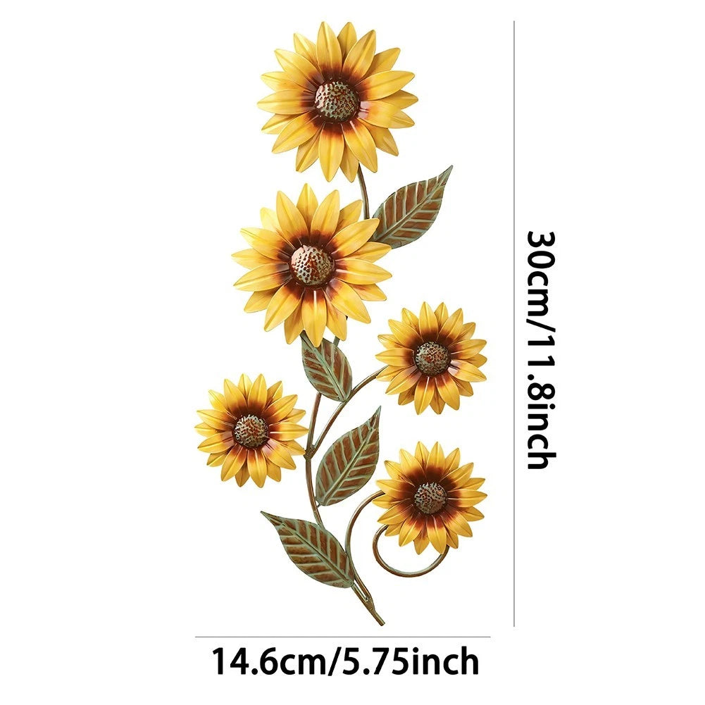 Sunflower Wall Decoration for Home Decor (Retro Design)