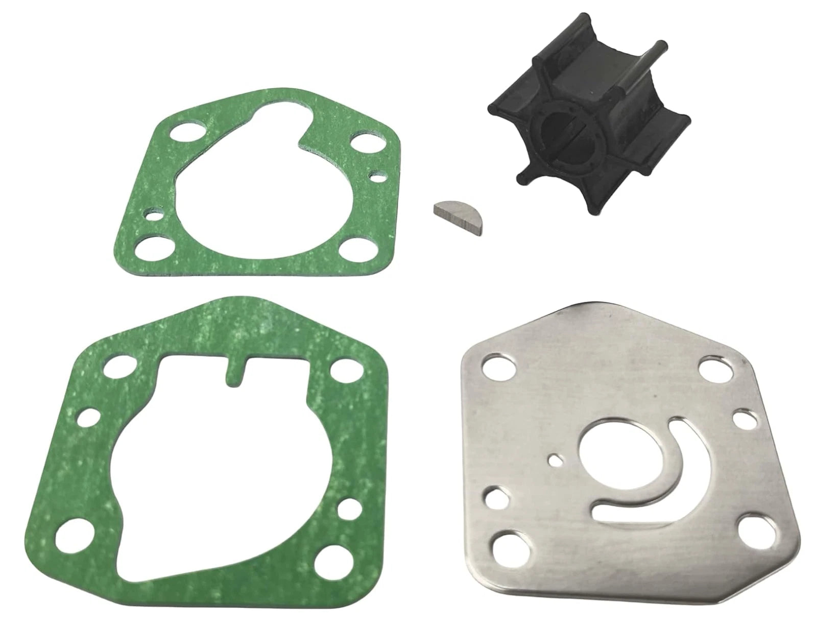 Outboard Water Pump Impeller & Plate for Suzuki 4-S (17461-93901, 17471-99J00)