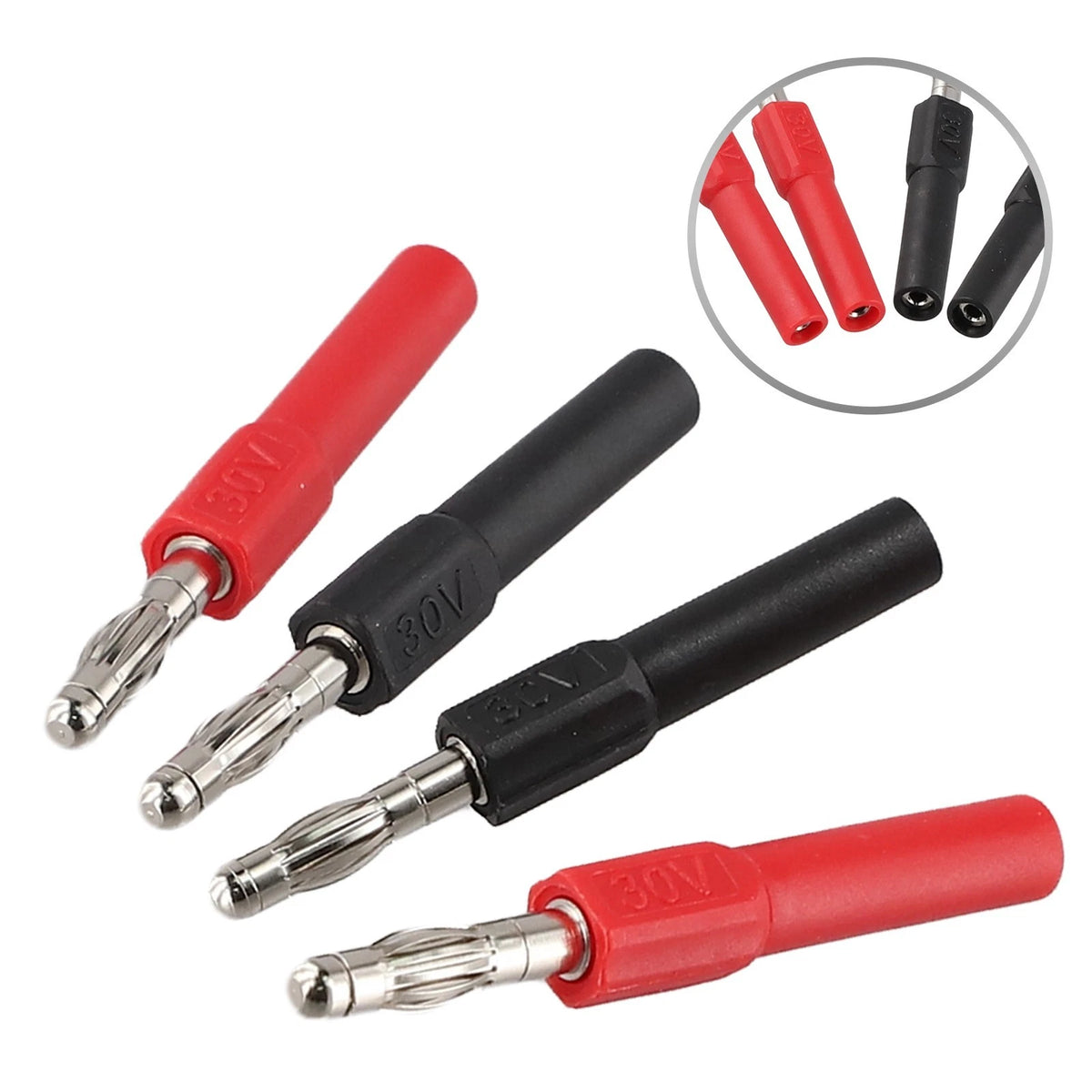 4mm Male to 2mm Female Test Probe Adapter Converter
