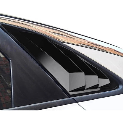 Rear Quarter Window Louvers for Kia K5 GT (2021–2025) Glossy Black