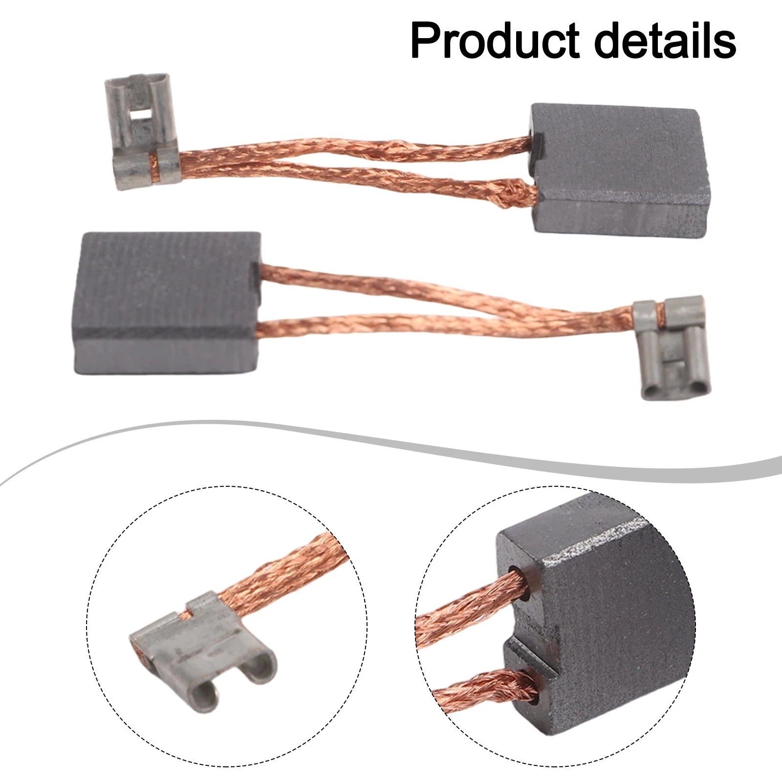 2X Carbon Brush Kit for Electric Motor 180 230 Angle Grinder