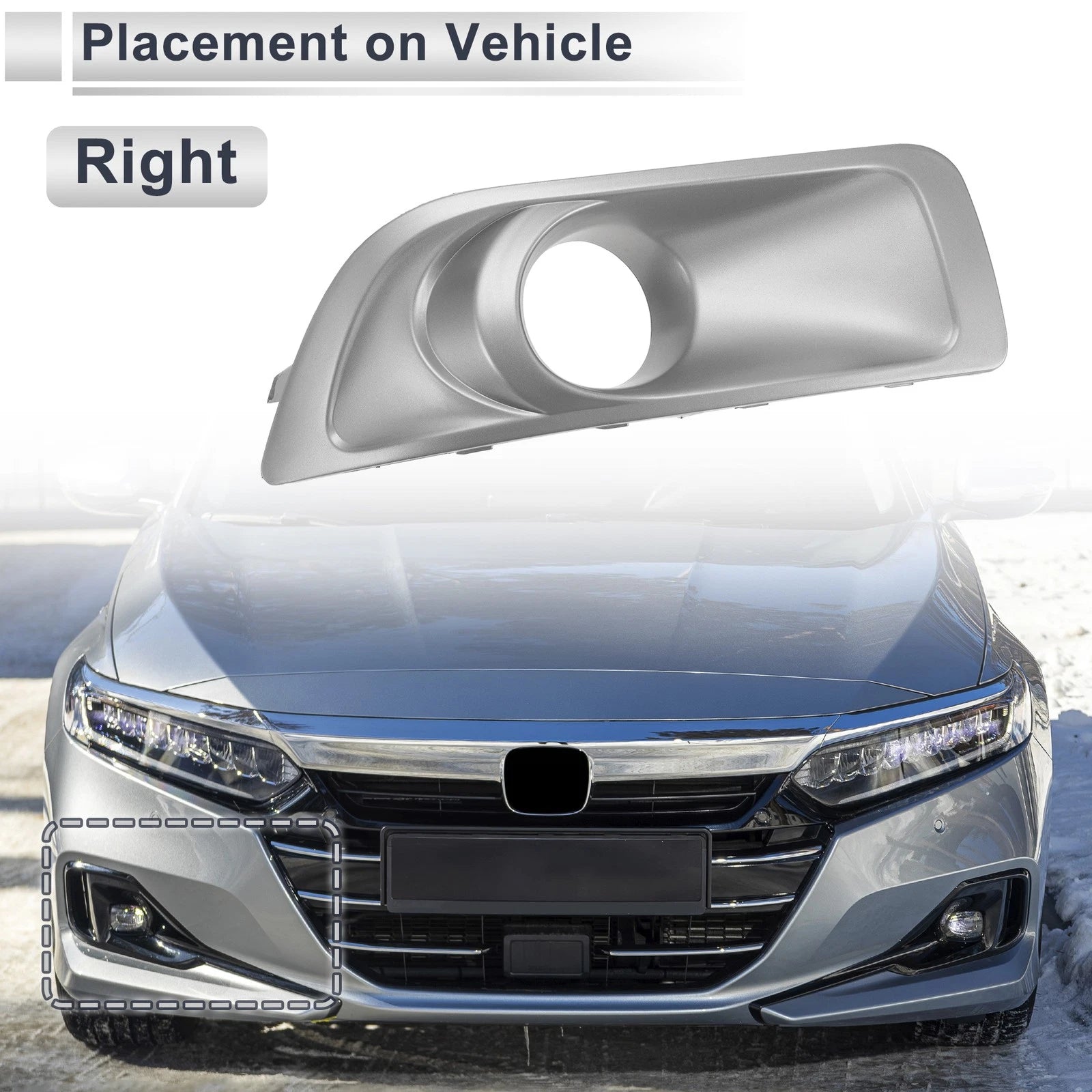 Front Right Fog Light Grill Replacement for Subaru Outback (2010–2012)