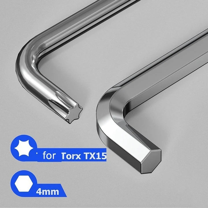 2X Window Adjustment Tool Kit for Torx 15 Hex Head 4mm Ball Head