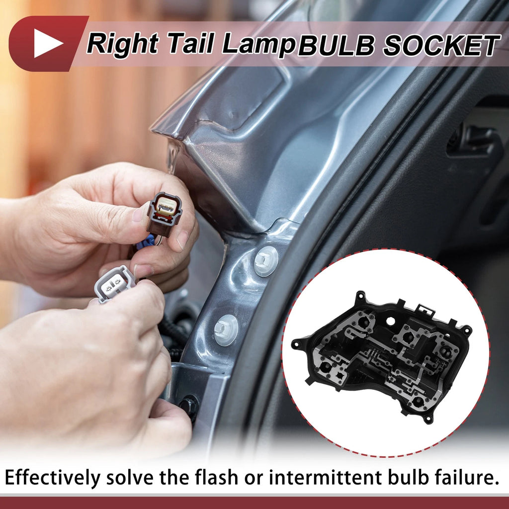 1 Pc Right Tail Light Socket for Peugeot 301 (2017–2020) Lamp Bulb Connector