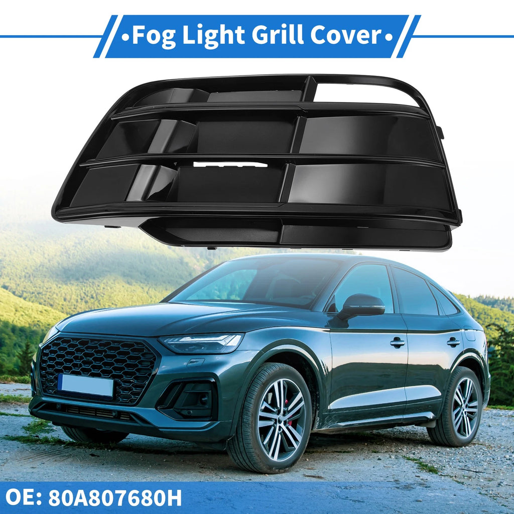 Front Left Fog Light Grill Replacement for Audi Q5 SQ5 (2018–2022)