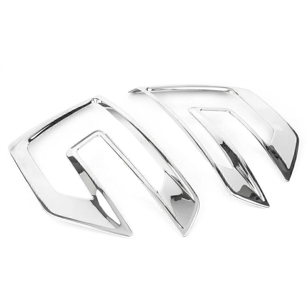 2X Front Fog Light Bezel Cover Trim Chrome for Ford Explorer Sport (2016–2017)