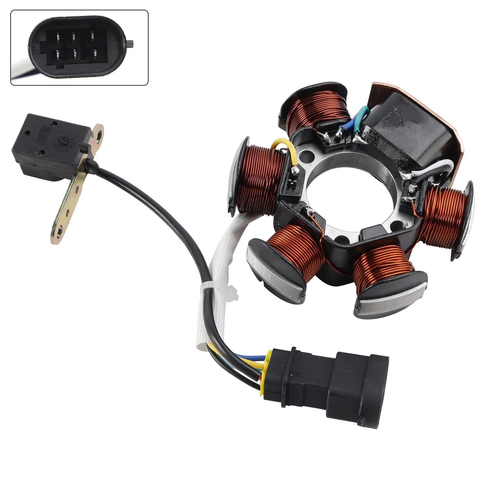 6-Pin Stator Magneto 639865 for Piaggio Zip SP TPH Typhoon NRG Power MC3 50cc (1999–2009)