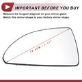 Left Driver Side Mirror Glass for Chevrolet Impala (2006–2013)