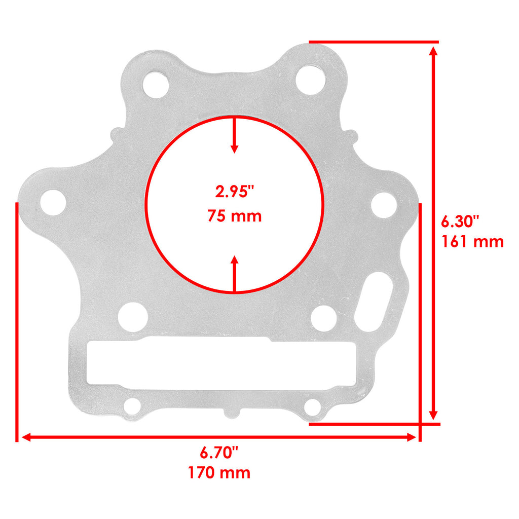 Cylinder Head Gasket Replacement for Honda TRX250X Fourtrax (1987–1992)