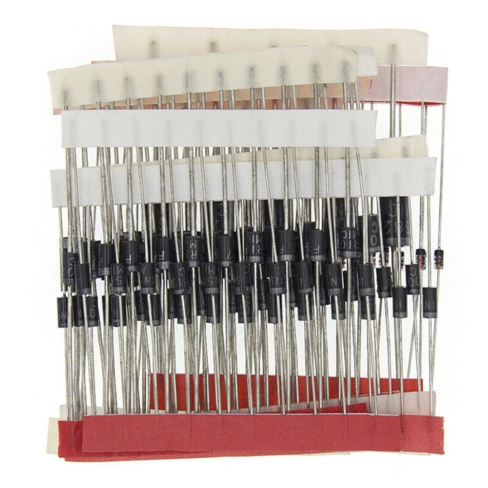 100Pcs Diode Assortment for DIY and Repair (No specific make/model)
