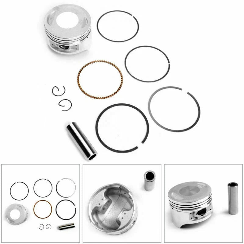 Piston Kit +0.50 for Honda CG200 (200cc, NO.13101-LA66-0400, Bore 64mm)