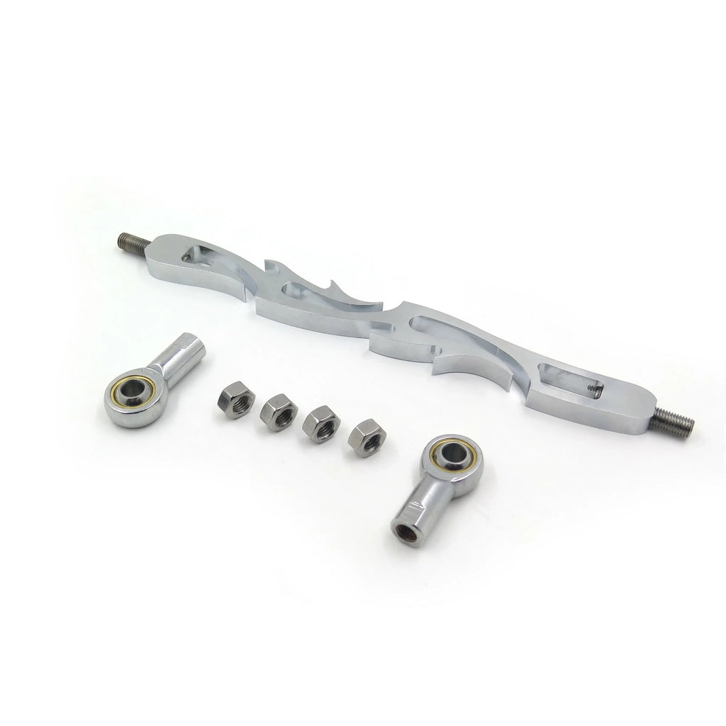 Chrome Flame Shift Linkage for Harley Softail Dyna Wide Glide (1991–2023)