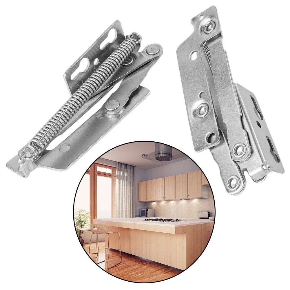 1 Pair Lift Up Flap Top Door Hinge for Kitchen Cupboard/Cabinet