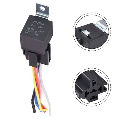 5 Pin 40A Automotive Relay with Waterproof Housing for Enhanced Durability