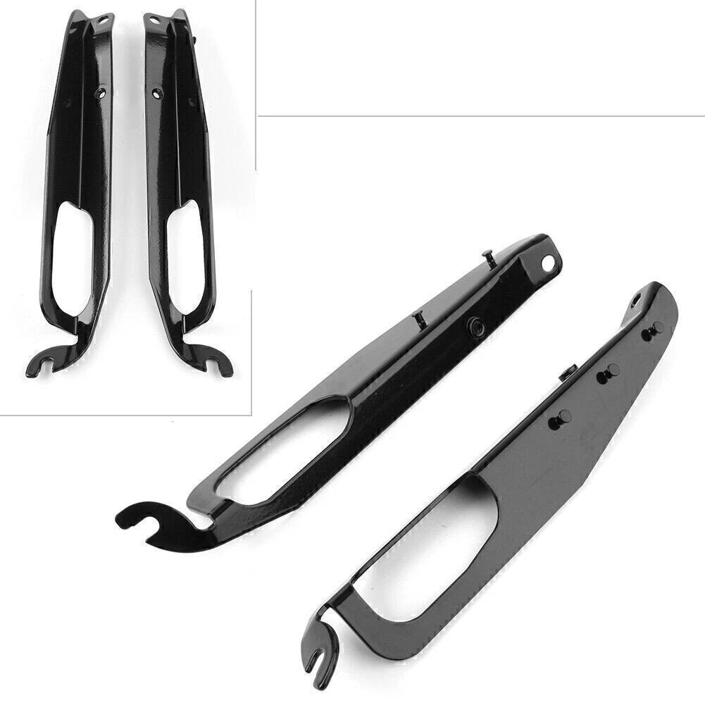 2X Inner Fairing Support Bracket for Harley FLHX (1996–2013) Black Plated
