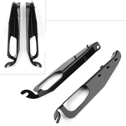 2X Inner Fairing Support Bracket for Harley FLHX (1996–2013) Black Plated