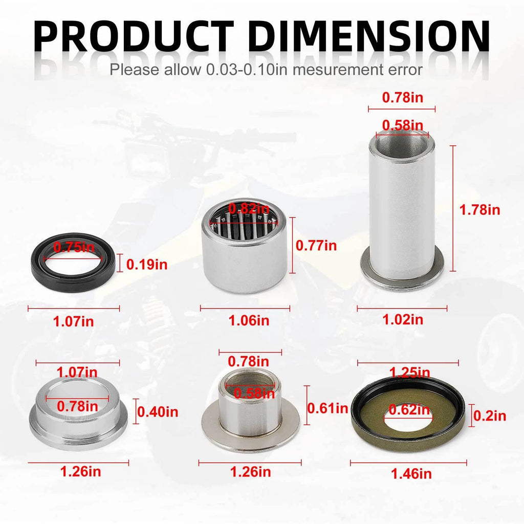 Swing Arm Bearing Seal Rebuild Kit for Suzuki LT250R 1985–1992
