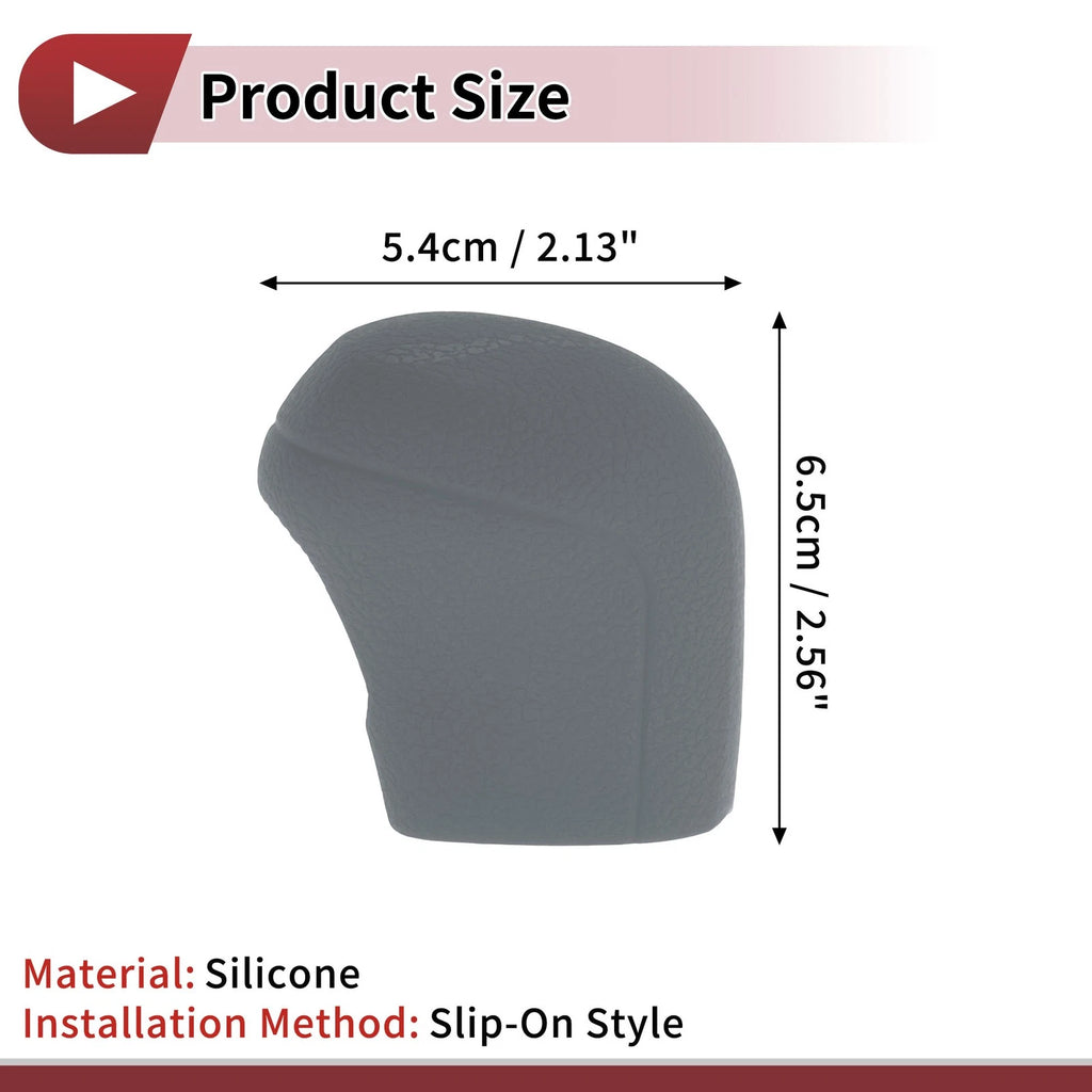 Set of 4 Gear Shift Knob Covers Universal Silicone Gray