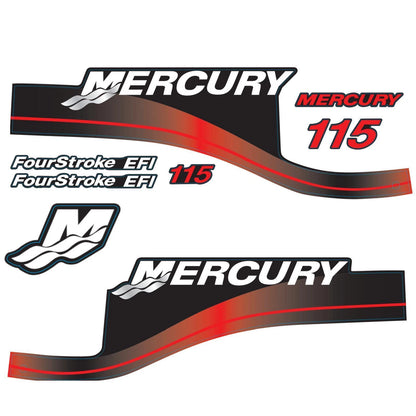 Decals Sticker for Mercury Outboard 115hp EFI 4-Stroke (37-881649A01)