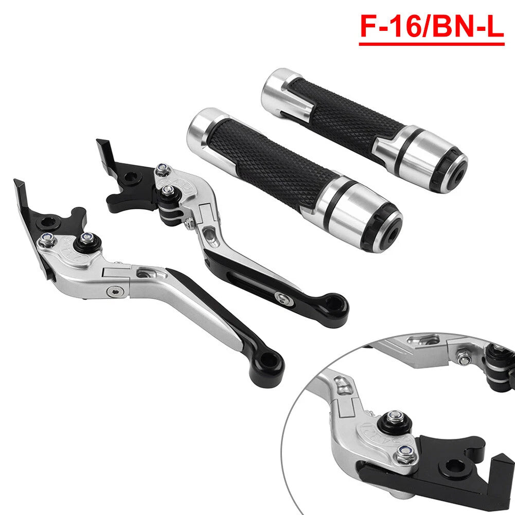 Silver Extendable Brake Clutch Levers Set for Benelli BN302S (2015–2019)