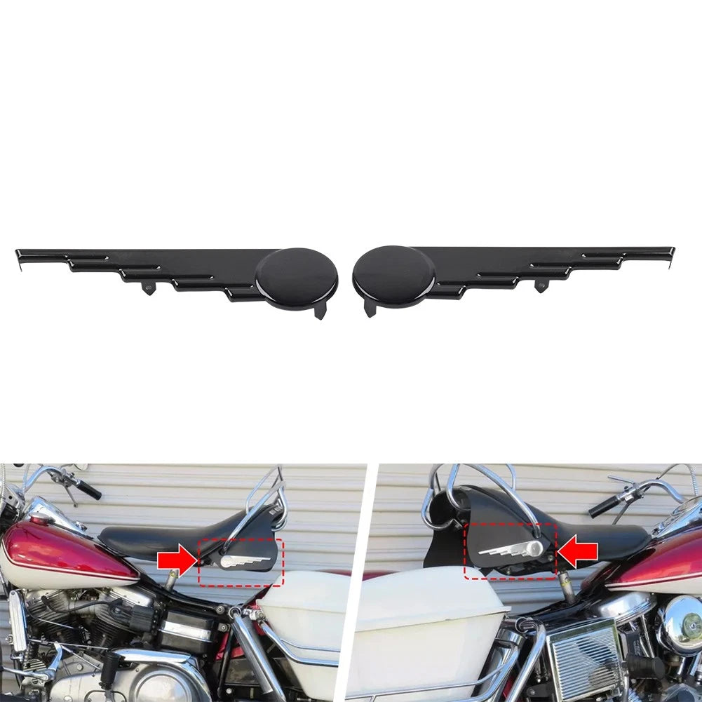 Black Saddlebag Trim Speed Ball Wing for Harley Touring (2014–2023)