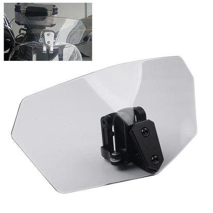 Adjustable Clip-On Windshield Extension for Motorcycle (Universal)
