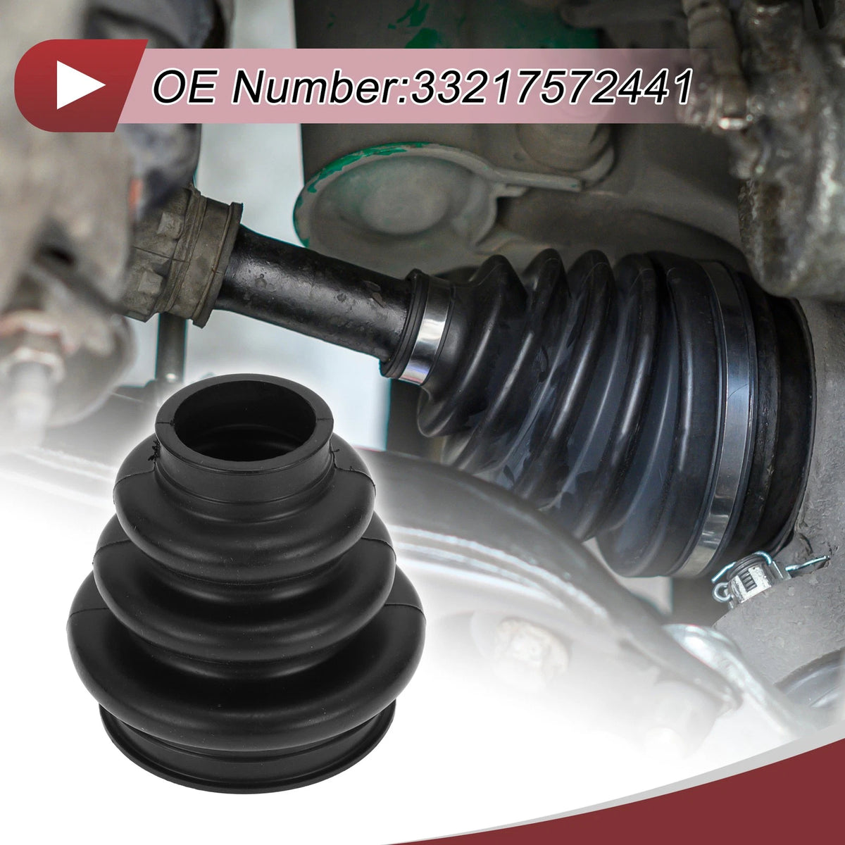Outer CV Joint Boot Kit with Clamps for BMW 525i (2006–2007)