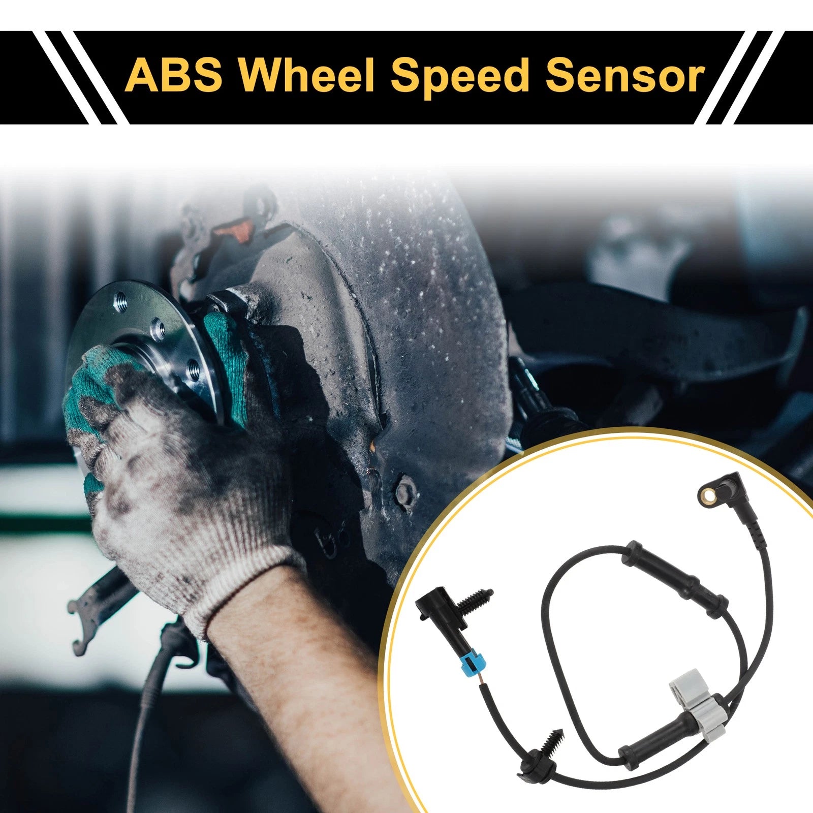 ABS Wheel Speed Sensor for GMC Sierra 2500 HD (2007–2010) 1 Pc Front Left Right
