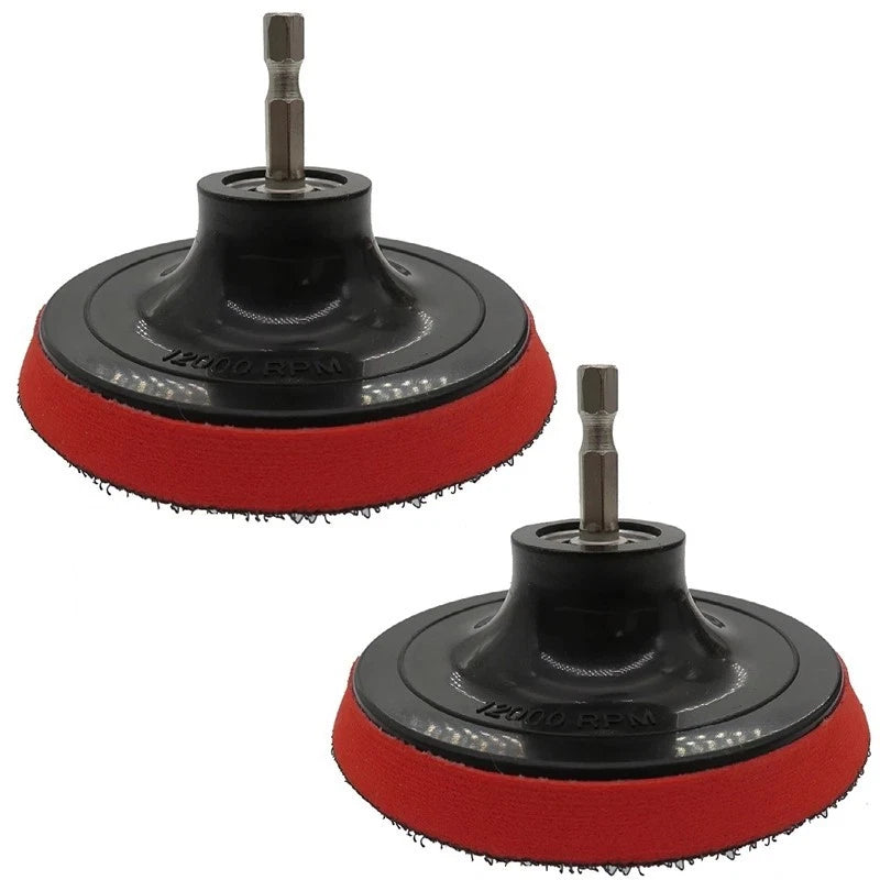 Backing Pad Drill Adapter for Rotary Tools Hex (Set of 4)