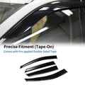 Window Deflectors Side Vent Visors for Hyundai Tucson (2010–2015) Black Set