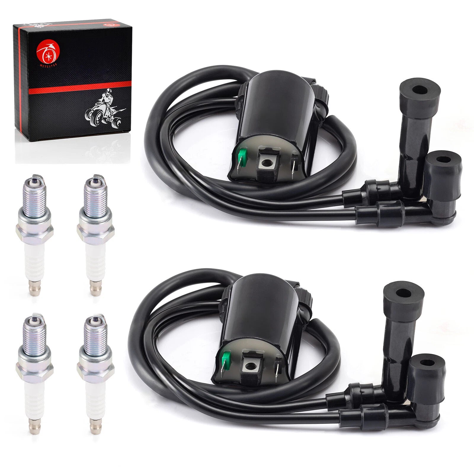 Ignition Coil Spark Plug for Kawasaki Vulcan 1500 Classic Drifter Nomad (1996–2008)
