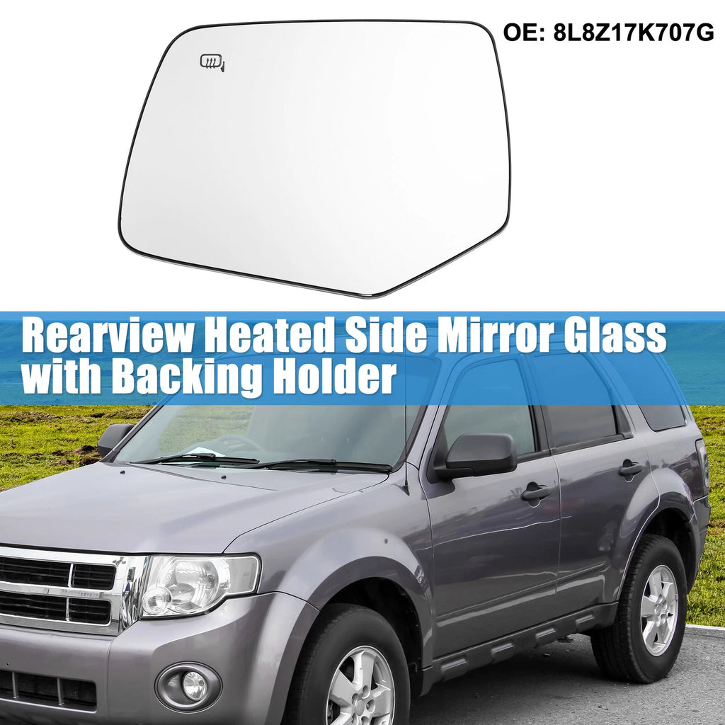 Heated Left Rearview Mirror Glass for Ford Escape (2008–2019)