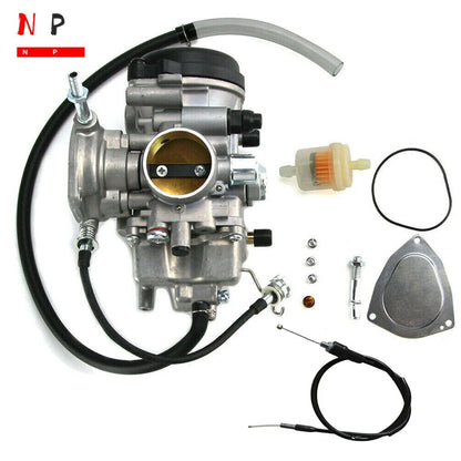 Carburetor + Throttle Cable for Yamaha Wolverine 350 450 (1995–2005)