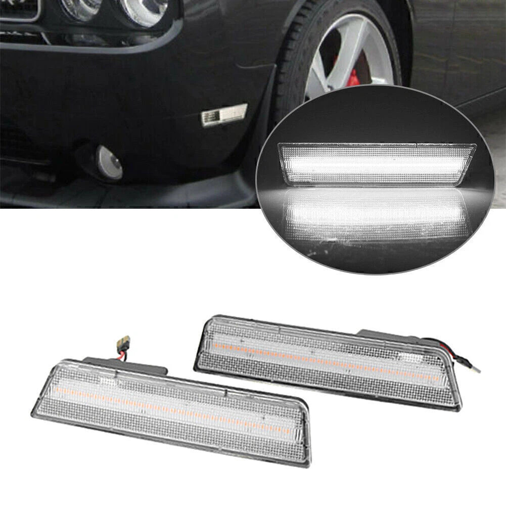 LED Front Side Marker Lights for Dodge Challenger (2008–2014) & Charger (2011–2014)