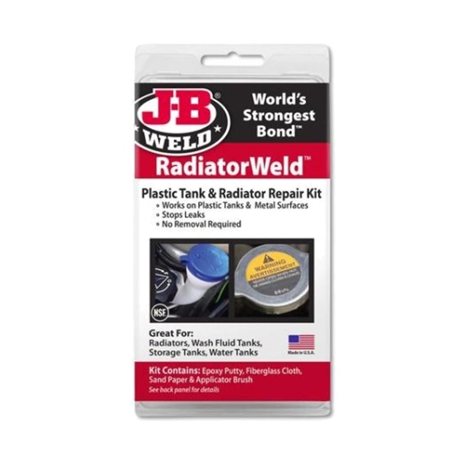 JB Weld Plastic Radiator Tank Repair Kit for (2010–2023)
