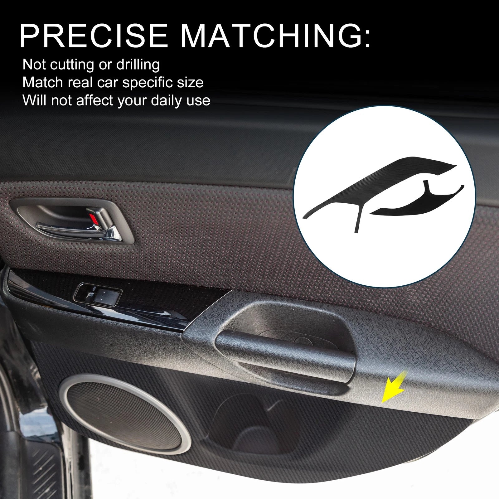 Door Kick Guard Replacement for Mazda 3 Axela Front Rear Driver Passenger (2014–2018)