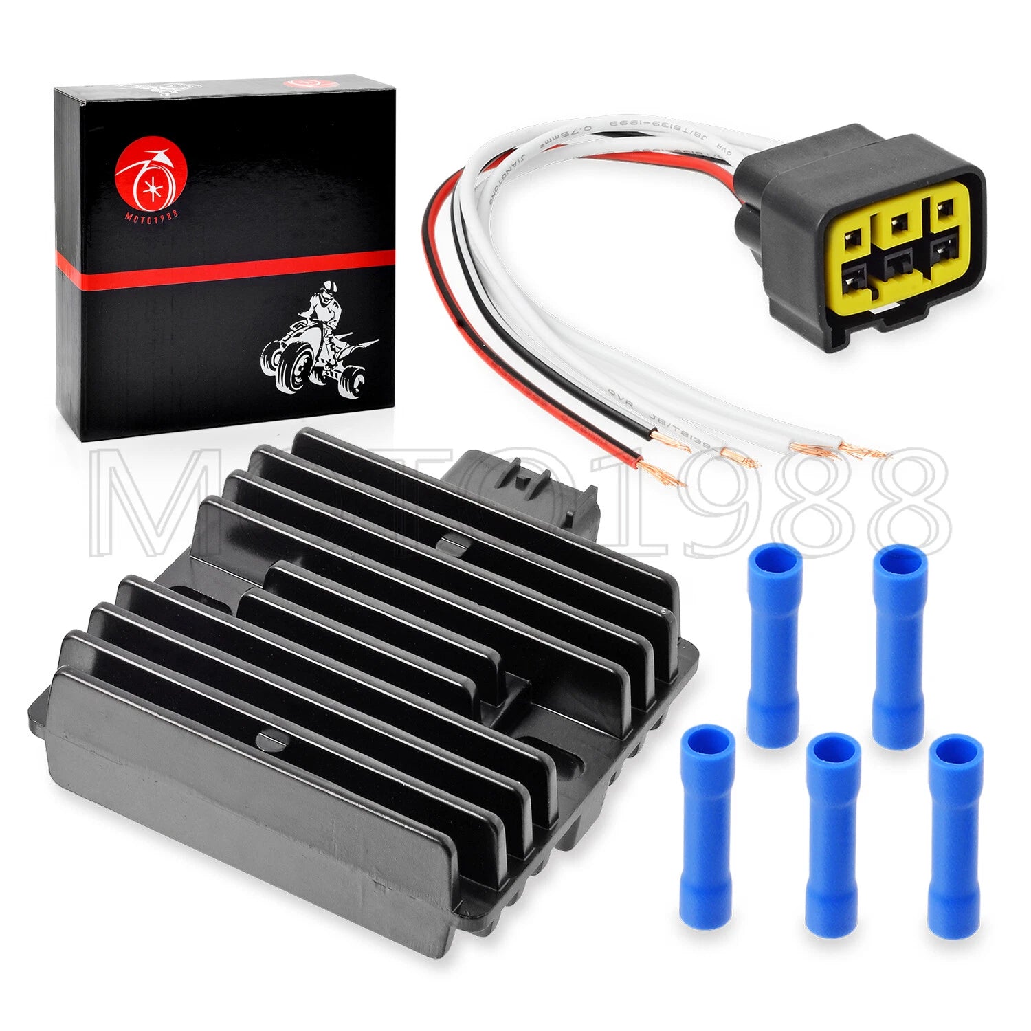 Voltage Regulator Rectifier & Plug for Yamaha YFM660 Grizzly 660 (2002–2008)