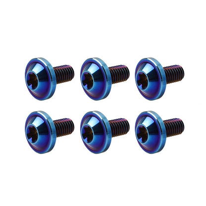 6pcs Alloy M6x10mm Torx Head Screws for Bike Motorcycle