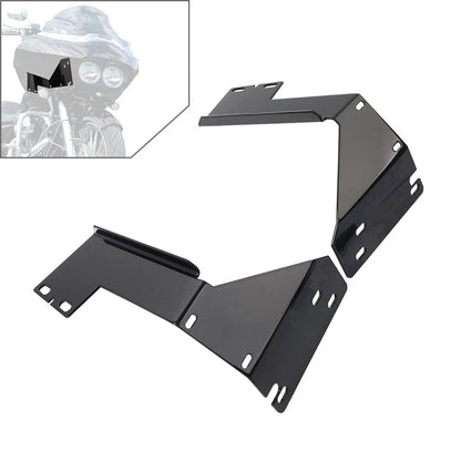 Pair Upper Inner Fairing Support Bracket for Harley Road Glide FLTR (1998–2013)
