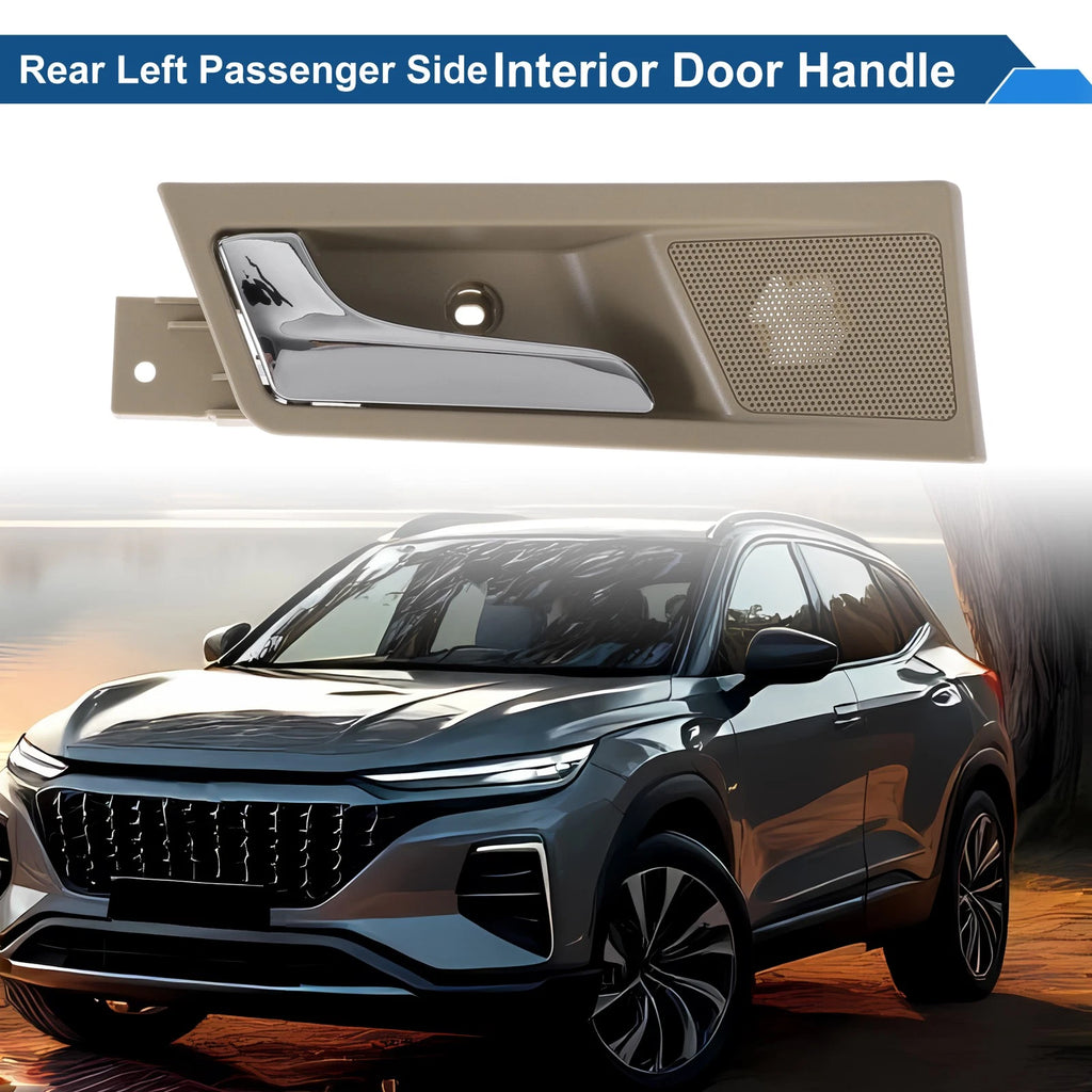 Rear Left Passenger Side Interior Door Handle for Roewe 350 (2012–2015) Beige Chrome