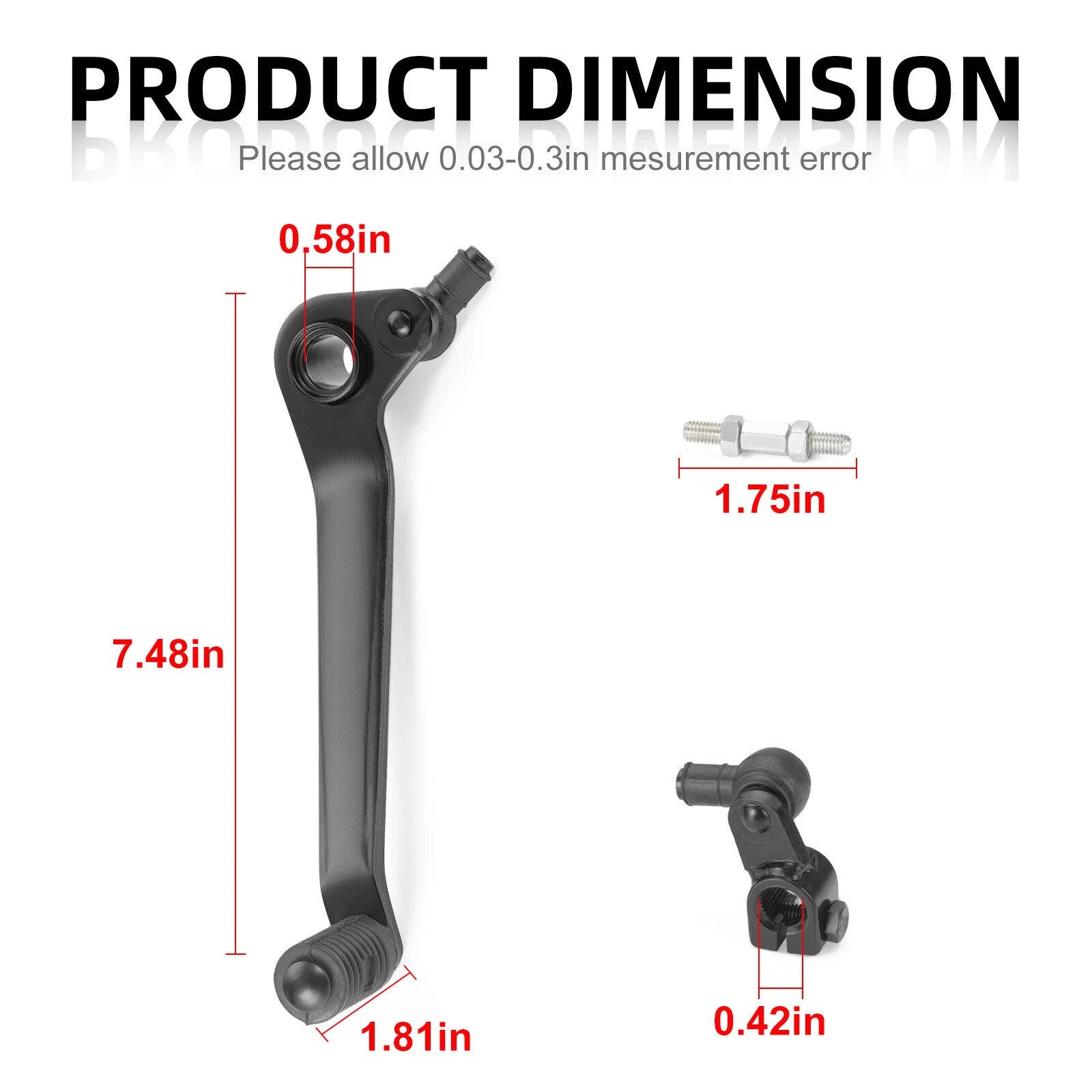 Foot Shift Lever Pedal for Yamaha YFM 350 Warrior (1987–2004) 1UY-18110-00-00