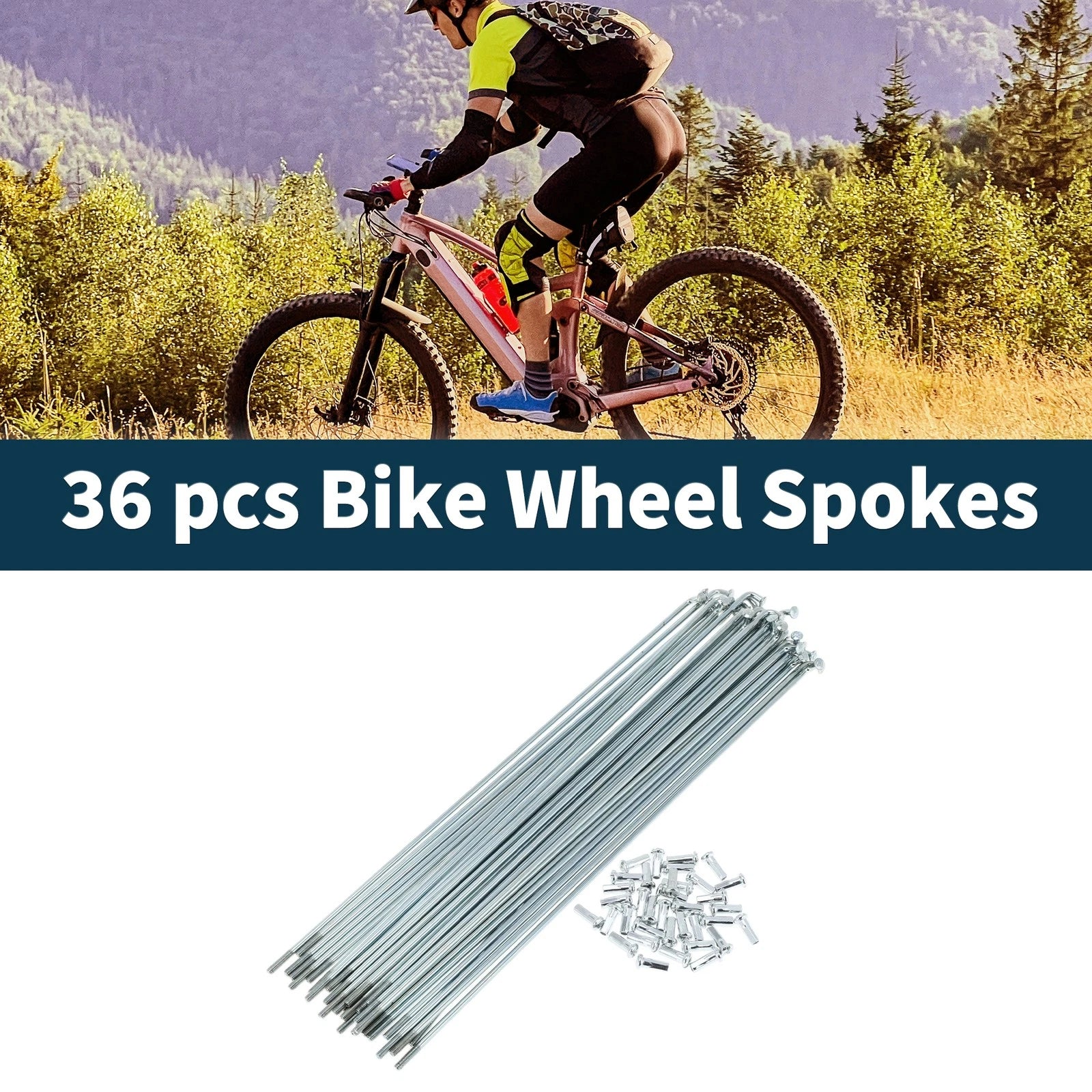 Spoke Nipple Set 45 Steel Galvanized Universal for Bicycle (1948–2025)