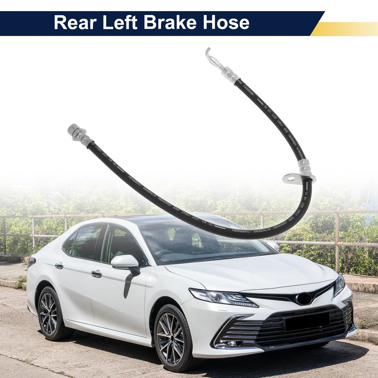 Rear Left Brake Hose Replacement for Toyota Camry (2002–2008)